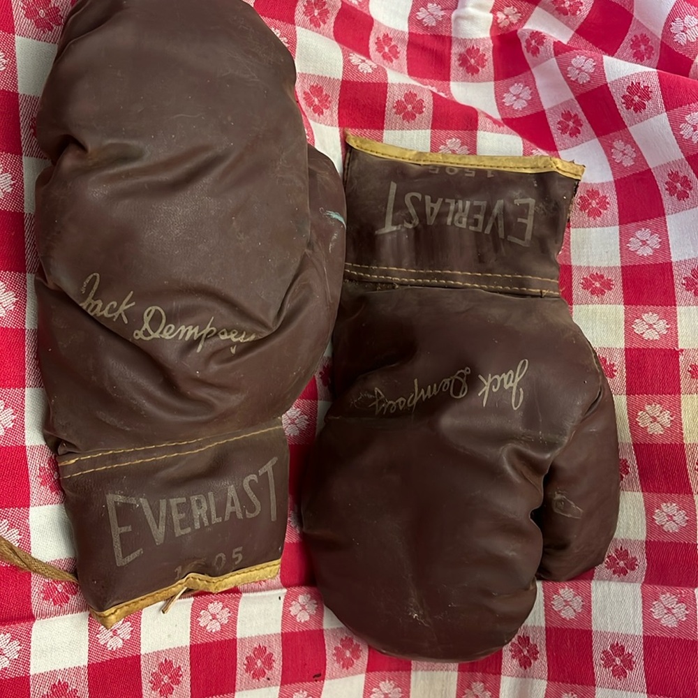 Antique Boxing Gloves vintage 7 oz Everlast 1505 Youth leather
